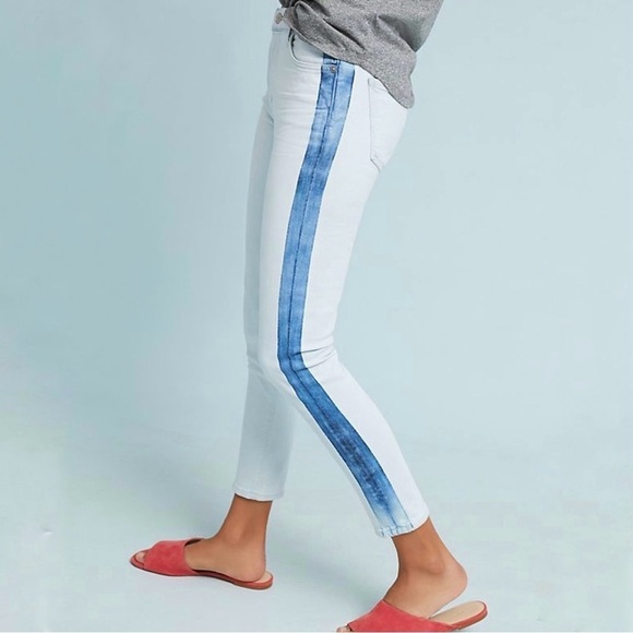 Citizens Of Humanity Rocket Crop Skinny Jeans Two Tone Light Wash Women’s 27 - Picture 1 of 12